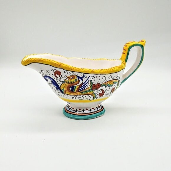 Artistica Other - Artistica Raffaellesco Italian Handpainted Ceramic Gravy Sauce Boat